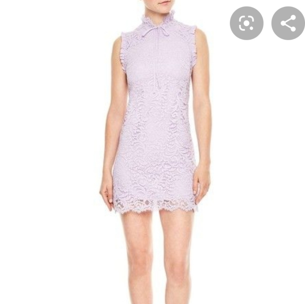 Sandro Golda lace dress in beautiful lavendar